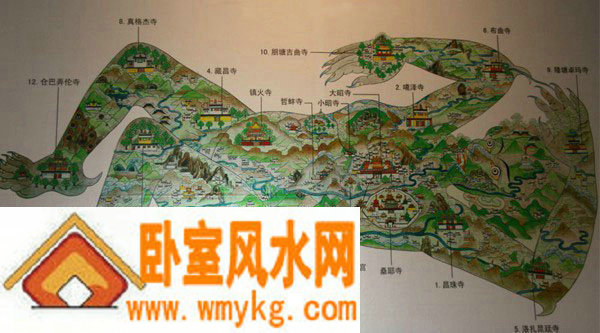 文成公主布局西藏地理风水